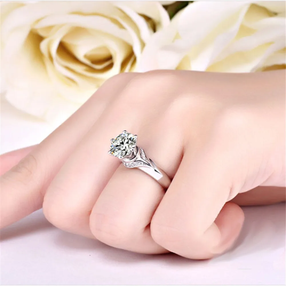 Wong Rain 100% 925 Sterling Silver Created Moissanite Gemstone Engagement Wedding White Gold Rings Women Fine Jewelry Wholesale
Wong Rain 100% 925 Sterling Silver Created Moissanite Gemstone Engagement Wedding White Gold Rings Women Fine Jewelry Wholesale