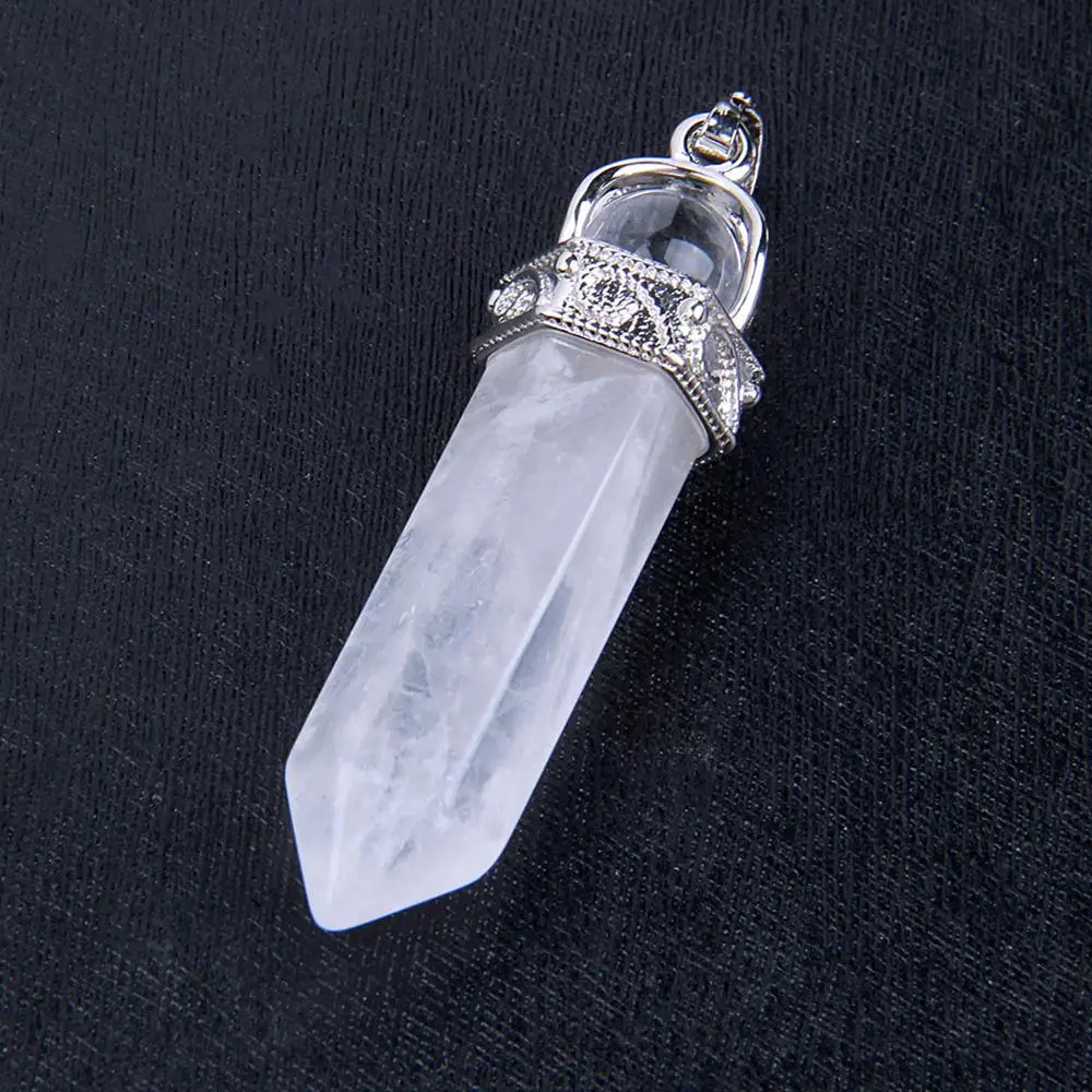 1pc Natural Rock Crystal Quartz Stone Reiki Healing Stone Point Pendant with Roller Ball on Top Pendant Diy Necklace
1pc Natural Rock Crystal Quartz Stone Reiki Healing Stone Point Pendant with Roller Ball on Top Pendant Diy Necklace