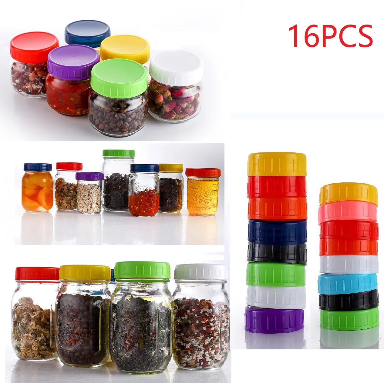 16PCS 70mm & 86mm Polypropylene Round Color Ma-son Bottle Plastic Cap 70mm Wide Mouth 86mm Storage Airtight Lid In Stock
16PCS 70mm & 86mm Polypropylene Round Color Ma-son Bottle Plastic Cap 70mm Wide Mouth 86mm Storage Airtight Lid In Stock