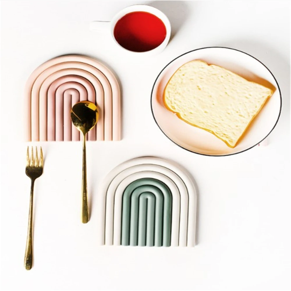 Silicone Removable Rainbow Coasters Insulation Pads Cup Mat Non Slip Placemat Home Decor Kitchen Table Mats For Dining Table
Silicone Removable Rainbow Coasters Insulation Pads Cup Mat Non Slip Placemat Home Decor Kitchen Table Mats For Dining Table