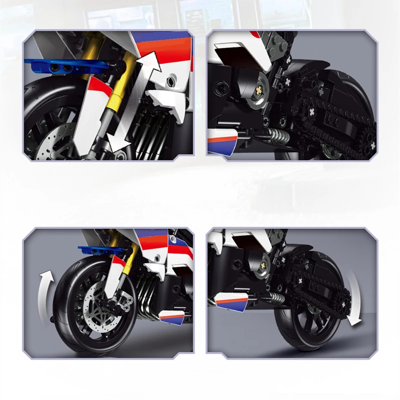 2021 NEW High-tech Famous Race Motorcycle Model Kit Building Blocks Creator Expert MOC DIY Motorbike Sets Bricks Kids Toys Gifts
2021 NEW High-tech Famous Race Motorcycle Model Kit Building Blocks Creator Expert MOC DIY Motorbike Sets Bricks Kids Toys Gifts
