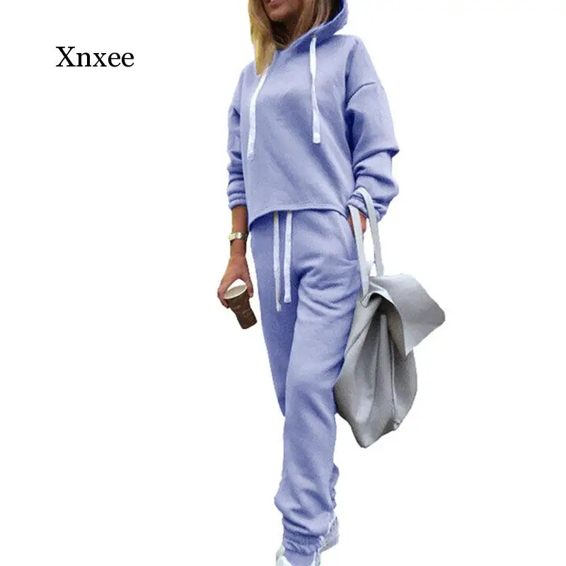 Spring Autumn Two Piece Set Tracksuit Women 2020 Long Sleeve Sweatshirt Hoodies + Pants Solid Casual Outfit Sweat Suit Red Blue
Spring Autumn Two Piece Set Tracksuit Women 2020 Long Sleeve Sweatshirt Hoodies + Pants Solid Casual Outfit Sweat Suit Red Blue