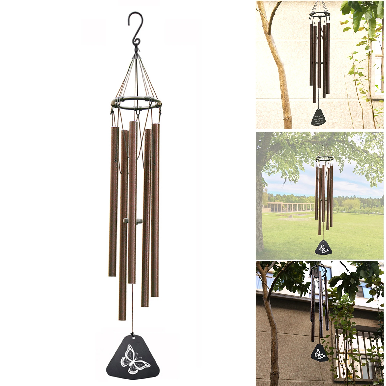 Classical Wind Chime with 5 Tubes 36 inch Metal Wind Chimes Hanging Decor for Outdoor Window Garden B2Cshop
Classical Wind Chime with 5 Tubes 36 inch Metal Wind Chimes Hanging Decor for Outdoor Window Garden B2Cshop
