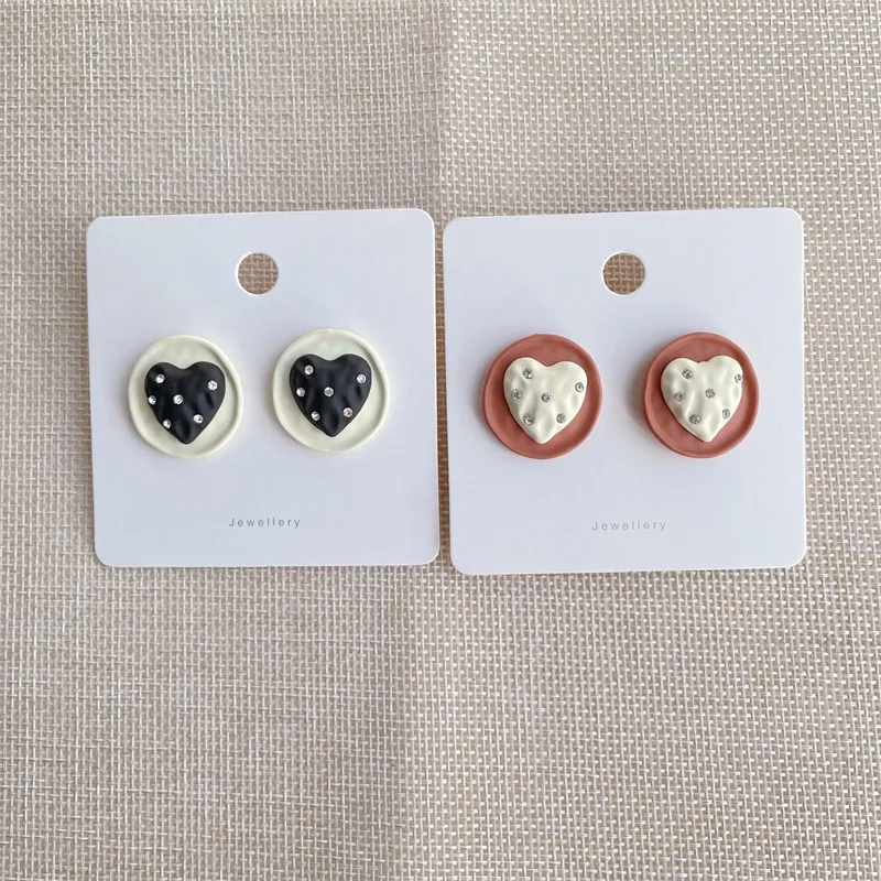 LOVOACC Korean Contrast Color Love Heart Earring for Women Round Geometric Shinning Rhinestones Stud Earrings Statement Jewelry
LOVOACC Korean Contrast Color Love Heart Earring for Women Round Geometric Shinning Rhinestones Stud Earrings Statement Jewelry