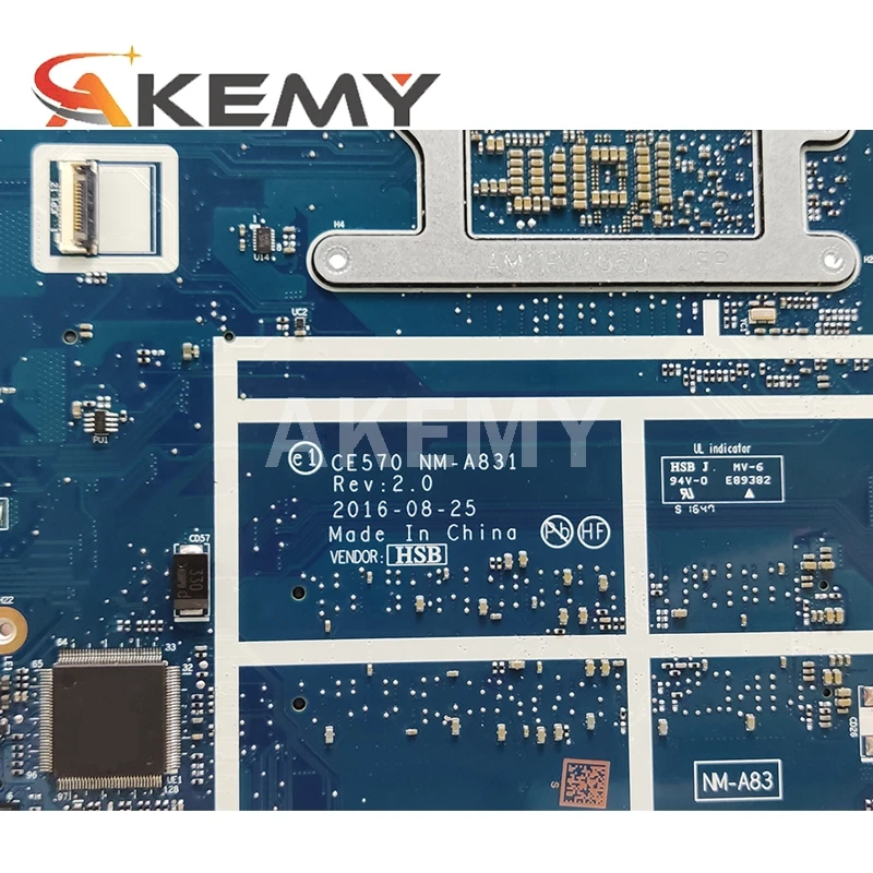 Akemy NM-A831 Motherboard For Lenovo ThinkPad E570 E570C NM-A831 Laotop Mainboard with i3-6006U CPU 940MX GPU
Akemy NM-A831 Motherboard For Lenovo ThinkPad E570 E570C NM-A831 Laotop Mainboard with i3-6006U CPU 940MX GPU