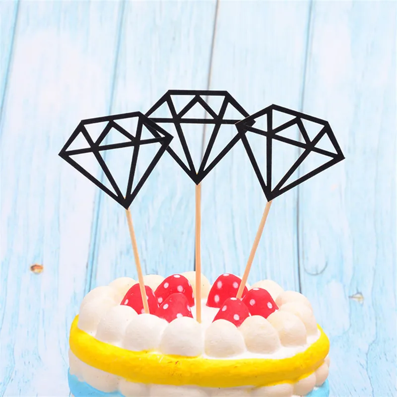 10pcs Diamond cake stick Birthday party cards, dessert table, flags, holiday decorations
10pcs Diamond cake stick Birthday party cards, dessert table, flags, holiday decorations