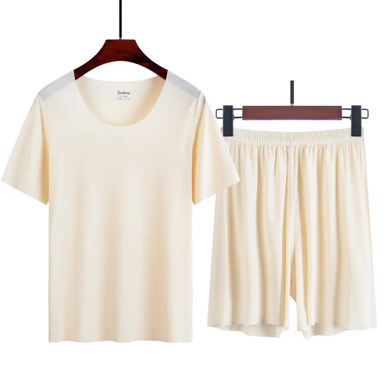 Female High quality Summer Artificial ice silk Short Sleeves Tops Shorts 2-piece Suits for Girls Sports Women Pajamas Wholesale
Female High quality Summer Artificial ice silk Short Sleeves Tops Shorts 2-piece Suits for Girls Sports Women Pajamas Wholesale