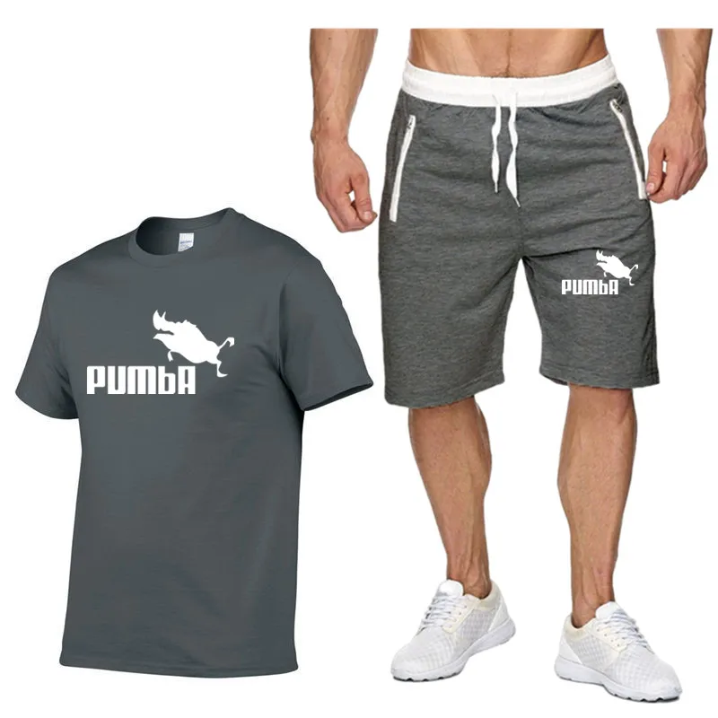 Summer PUMBA Men's Brand Sportswear Shorts Set Short Sleeve Breathable T-Shirt And Shorts Casual Wear Men's Basketball Training
Summer PUMBA Men's Brand Sportswear Shorts Set Short Sleeve Breathable T-Shirt And Shorts Casual Wear Men's Basketball Training
