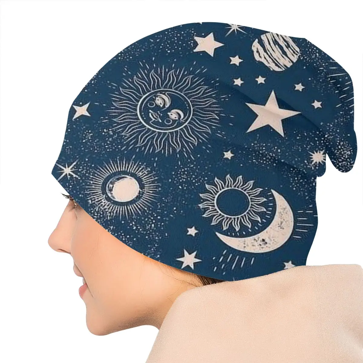 Bright Art Sun Moon Autumn Female Warm Beanies Double Used Warm Bonnet Hats
Bright Art Sun Moon Autumn Female Warm Beanies Double Used Warm Bonnet Hats