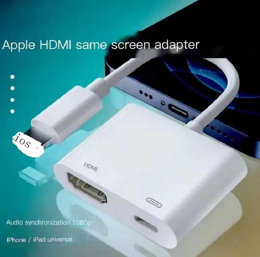 HDMI compatible adapter For iPhone to TV Digital cable for lightning phone to monitor
HDMI compatible adapter For iPhone to TV Digital cable for lightning phone to monitor