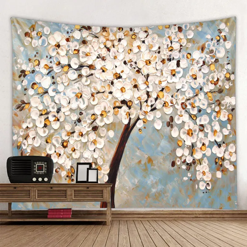 Abstract tree tapestry European illustration oil painting wall hanging hippie bohemian aesthetics living room bedroom decoration
Abstract tree tapestry European illustration oil painting wall hanging hippie bohemian aesthetics living room bedroom decoration