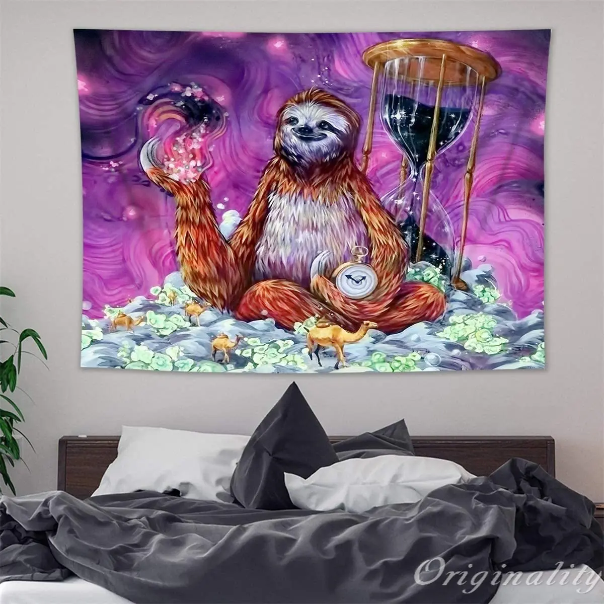 Funny Sloth Wall Hanging Wild Animal Hourglass Sloth Holding A Clock Tapestries For Bedroom College Dorm Living Room
Funny Sloth Wall Hanging Wild Animal Hourglass Sloth Holding A Clock Tapestries For Bedroom College Dorm Living Room