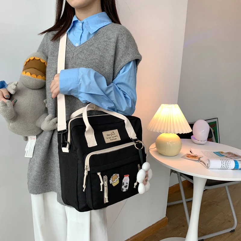 DCIMOR Lovely Multifunctional Backpack Teenage Girl Ring buckle Portable Travel Bag Female Small Schoolbag Badge Women Backpacks 
DCIMOR Lovely Multifunctional Backpack Teenage Girl Ring buckle Portable Travel Bag Female Small Schoolbag Badge Women Backpacks