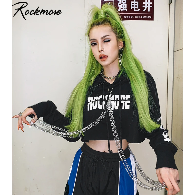 Rockmore Punk Style Women Hoodies With Chain Plus Size Letter Print Hooded Hoodie Crop Top Sweatshirt Oversized Streetwear Femme
Rockmore Punk Style Women Hoodies With Chain Plus Size Letter Print Hooded Hoodie Crop Top Sweatshirt Oversized Streetwear Femme