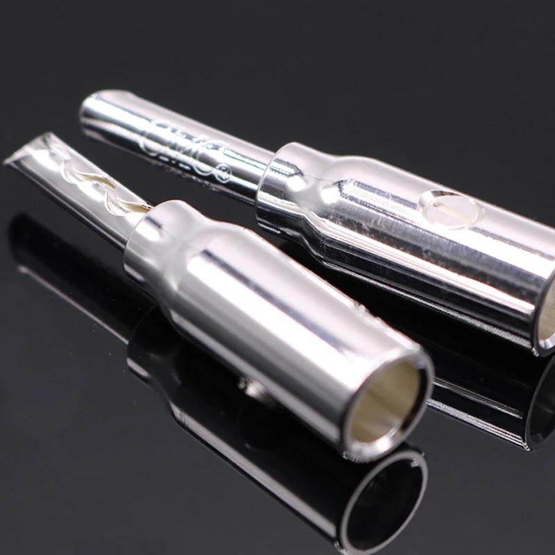 Hi-end HiFi Audio Red Copper silver plated banana BFA Plug Connector Jack 3mm~6mm Speaker cable banana plug connectors 
Hi-end HiFi Audio Red Copper silver plated banana BFA Plug Connector Jack 3mm~6mm Speaker cable banana plug connectors