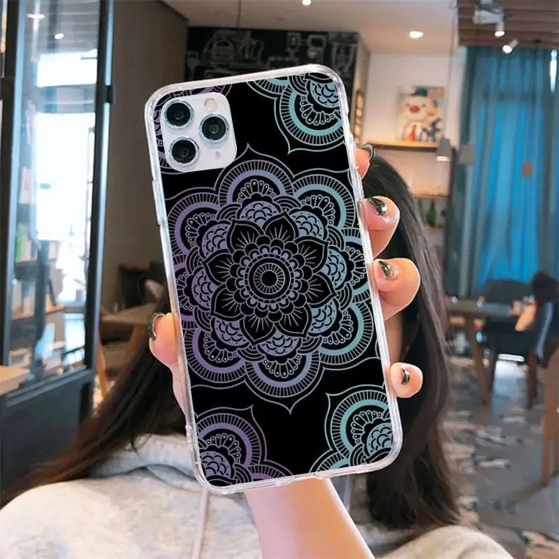 Mandalas Pattern Phone Cases Transparent for iPhone 6 7 8 11 12 s mini pro X XS XR MAX Plus cover funda shell
Mandalas Pattern Phone Cases Transparent for iPhone 6 7 8 11 12 s mini pro X XS XR MAX Plus cover funda shell