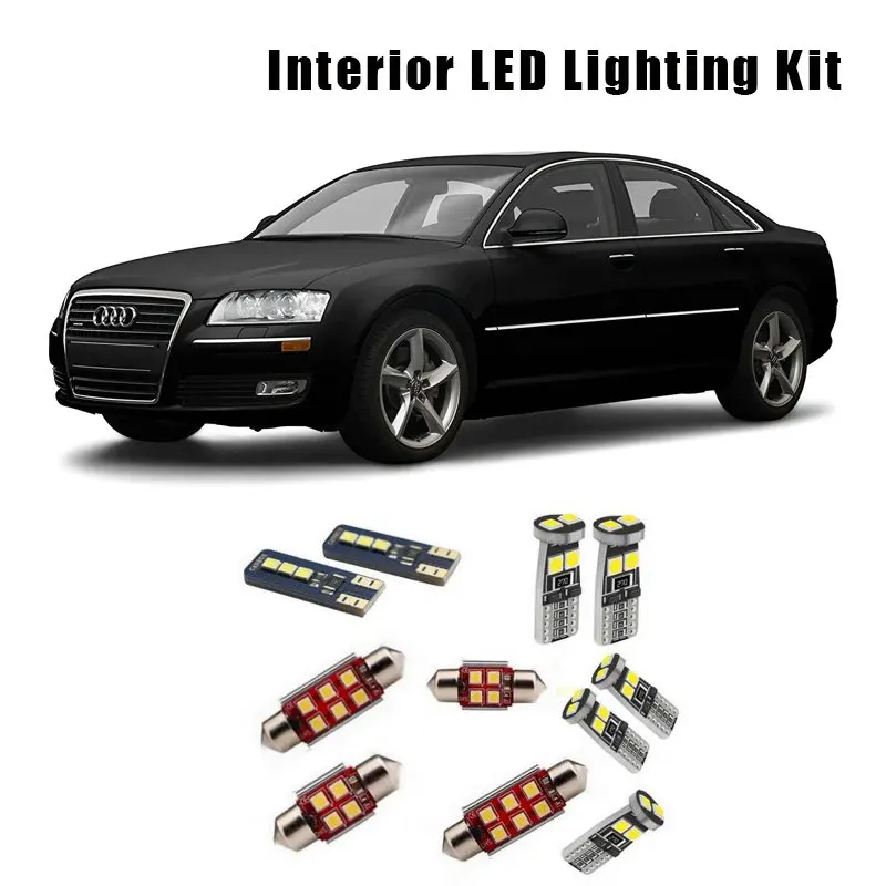 For 2007 2008 2009 Audi A8 S8 D3 17 Bulbs White Canbus LED Interior Ceiling Light Kit Fit Dome Cargo License Lamp No Error
For 2007 2008 2009 Audi A8 S8 D3 17 Bulbs White Canbus LED Interior Ceiling Light Kit Fit Dome Cargo License Lamp No Error