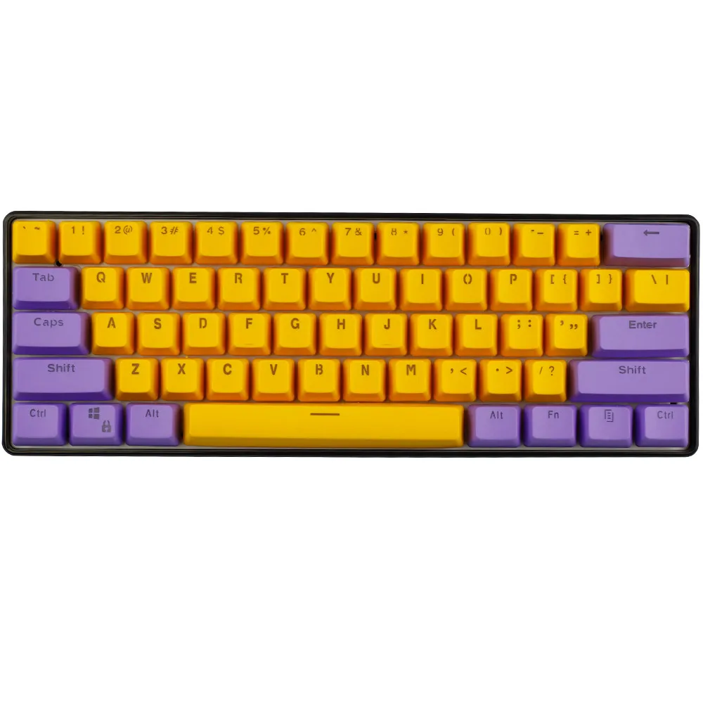 61 клавиша ANSI PBT Doubleshot клавиши с подсветкой OEM профиль для MX Механическая игровая