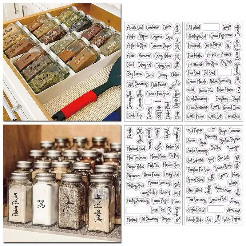 8 Sheets Labels Transparent Waterproof Pantry Stickers Labels For Pantry Spice Food kitchen Stickers Patches supplies Pads O1T2
8 Sheets Labels Transparent Waterproof Pantry Stickers Labels For Pantry Spice Food kitchen Stickers Patches supplies Pads O1T2