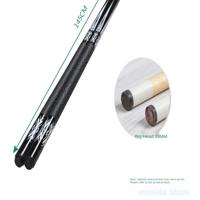 American black eight 16 billiards double section fancy billiard cue big head cue / tangled white wood nine cue 
American black eight 16 billiards double section fancy billiard cue big head cue / tangled white wood nine cue