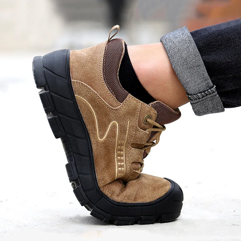 New Safety Shoes For Men Work Safety Boot Steel Toe Safety Shoes Puncture-Proof Work Sneakers Indestructible Shoes Work Footwear 
New Safety Shoes For Men Work Safety Boot Steel Toe Safety Shoes Puncture-Proof Work Sneakers Indestructible Shoes Work Footwear