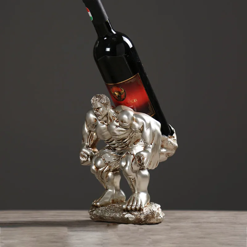 Home Decoration Crafts Antique Hercules Wine Shelf Red Wine Rack Bookcase Decor Furnishings Retro Figurines Ornament Gifts
Home Decoration Crafts Antique Hercules Wine Shelf Red Wine Rack Bookcase Decor Furnishings Retro Figurines Ornament Gifts