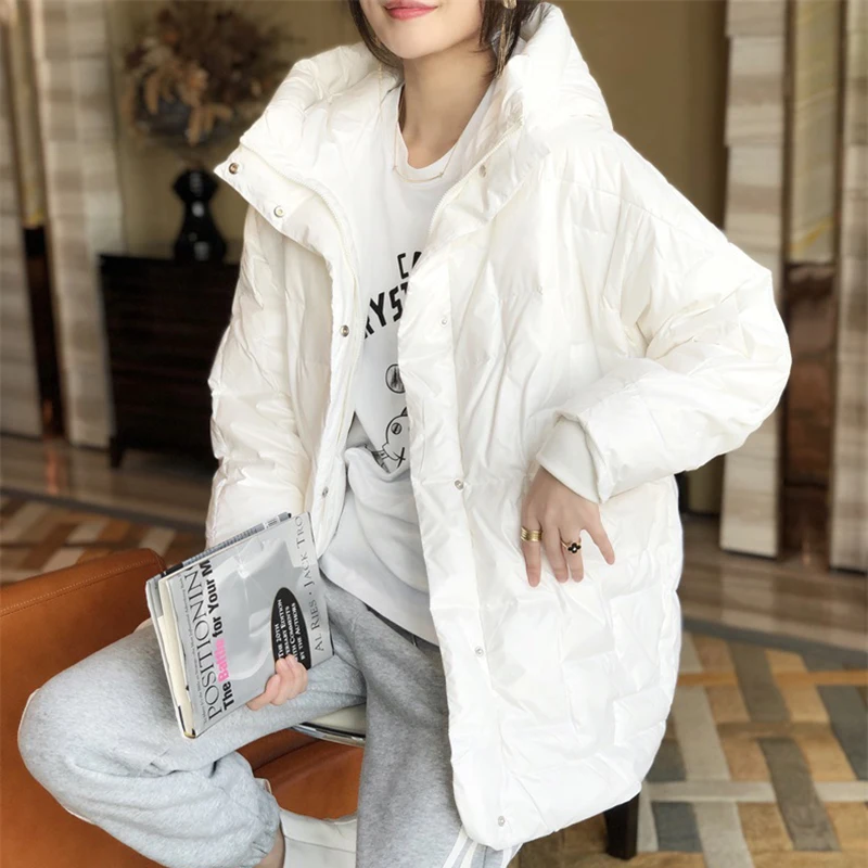 2022 Winter New Down Jacket Women Hooded Korean White Duck Down Coat Loose Casual Big Pocket Outwear Slim Warm Overcoat Female
2022 Winter New Down Jacket Women Hooded Korean White Duck Down Coat Loose Casual Big Pocket Outwear Slim Warm Overcoat Female