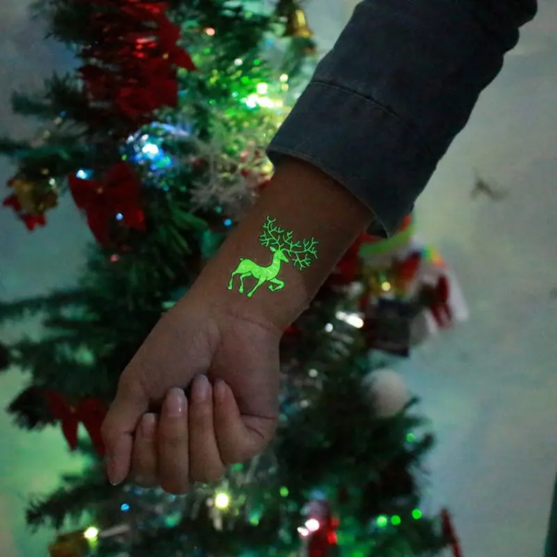 Christmas Luminous Temporary Tattoo Stickers For Party Children Waterproof Christmas Decorations New Year Decor
Christmas Luminous Temporary Tattoo Stickers For Party Children Waterproof Christmas Decorations New Year Decor