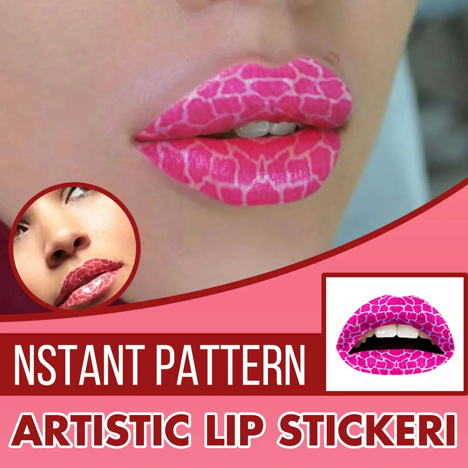 New Fit All Lips Easy to Take Off Women Beauty Long lasting Artistic Lip Sticker Easy to apply Instant Pattern
New Fit All Lips Easy to Take Off Women Beauty Long lasting Artistic Lip Sticker Easy to apply Instant Pattern