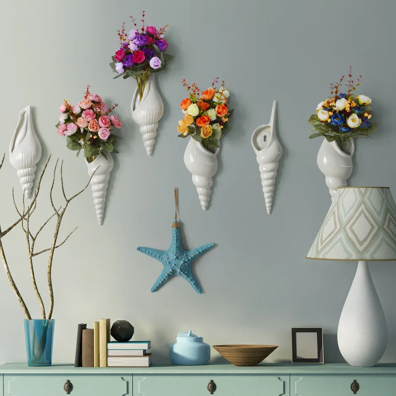 Wall Hanging Plant Pots Artificial Flower Pots New Europe Ceramics Conch Planter For Flowers Wall Decoration Maceta Gift For You
Wall Hanging Plant Pots Artificial Flower Pots New Europe Ceramics Conch Planter For Flowers Wall Decoration Maceta Gift For You