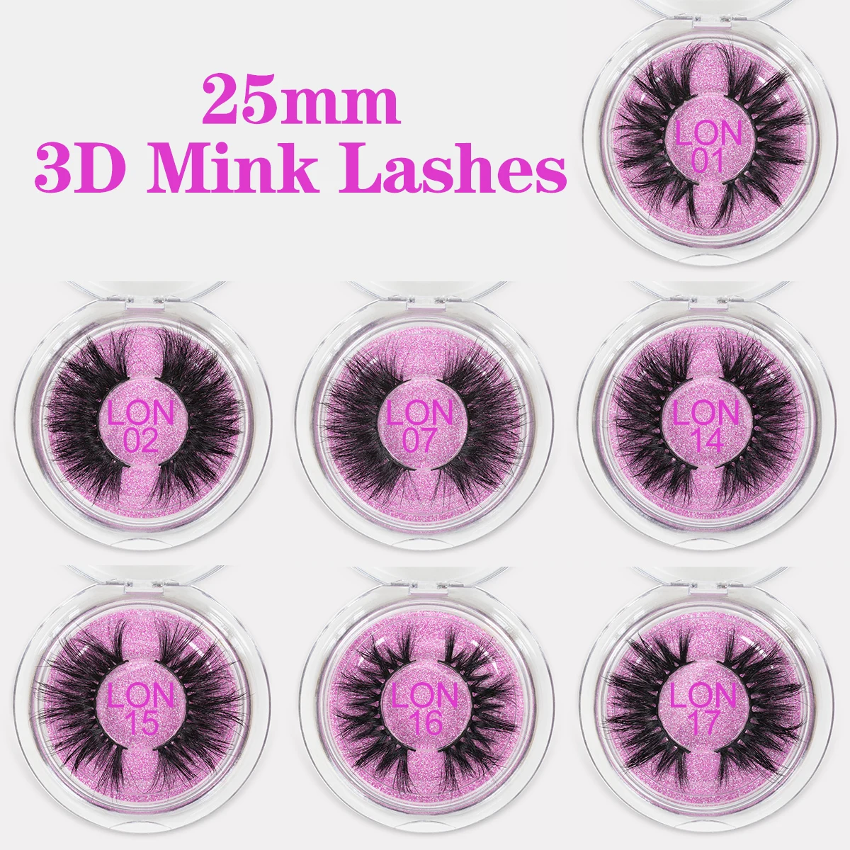 DYSILK 25 мм накладные ресницы оптом толстые полосы 3D норковые на заказ упаковка