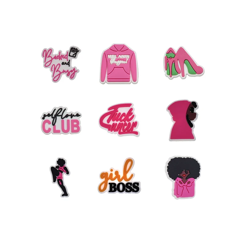 1 Pcs 2021 Hot Selling Cartoon Pink Girl Cute Icon Shoes Charms Silicone Slipper Accessories High Quality For Gifts Decor
1 Pcs 2021 Hot Selling Cartoon Pink Girl Cute Icon Shoes Charms Silicone Slipper Accessories High Quality For Gifts Decor