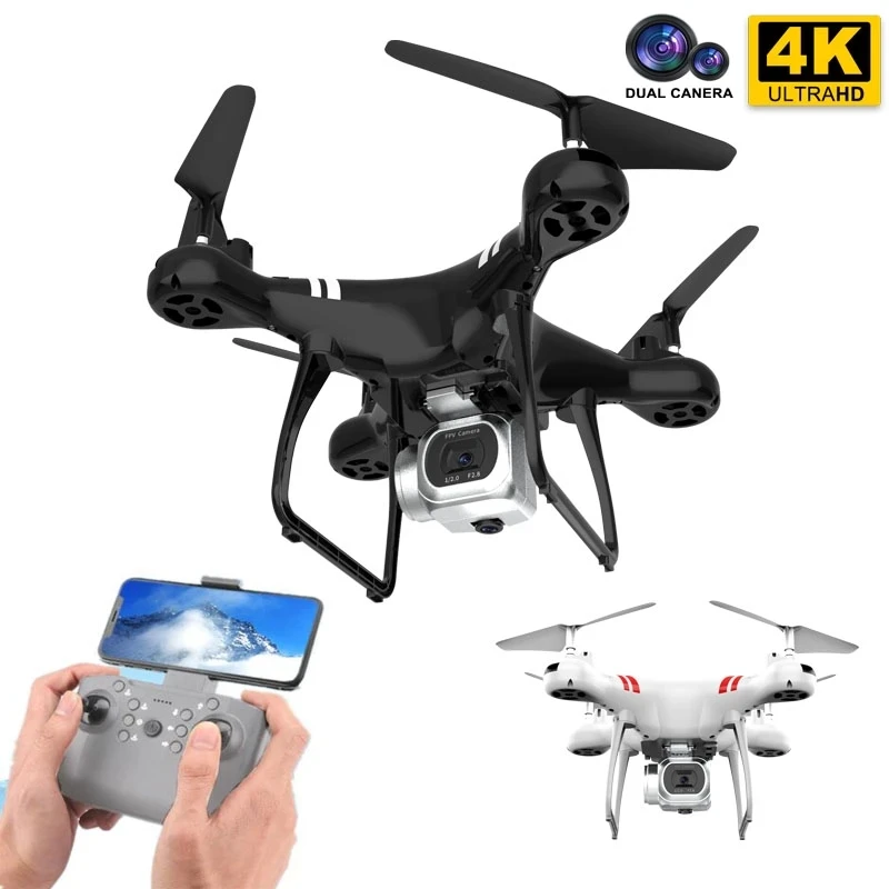 

Best KY101D Pro Drone 4k Camera HD WIFI FPV Drone Air Pressure Fixed Height Four-axis Aircraft Rc Helicopter Fly 20Mins