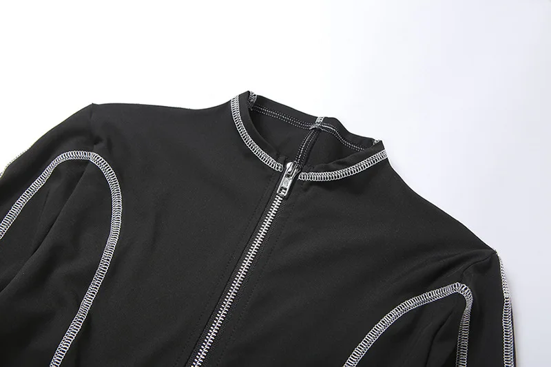 HAOOHU women full sleeve fitness skinny Jumpsuits zipper o-neck patchwork elastic hight slim sportswear female streetwear outfit
HAOOHU women full sleeve fitness skinny Jumpsuits zipper o-neck patchwork elastic hight slim sportswear female streetwear outfit