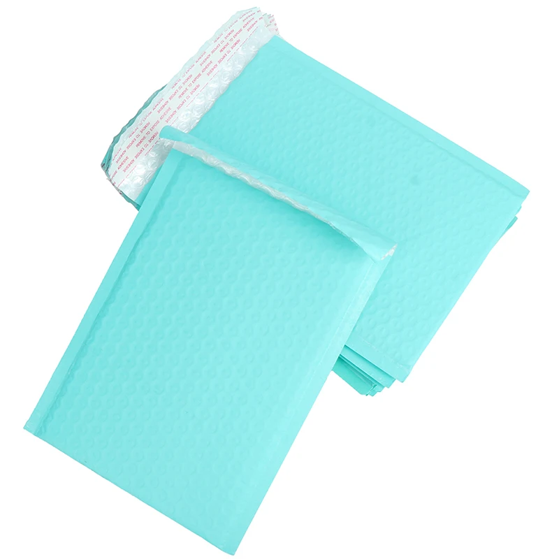 10pcs/180*230mm/6x9in Teal Poly Bubble Mailer Envelopes Mailing Bag Self Sealing | Канцтовары для офиса и дома
