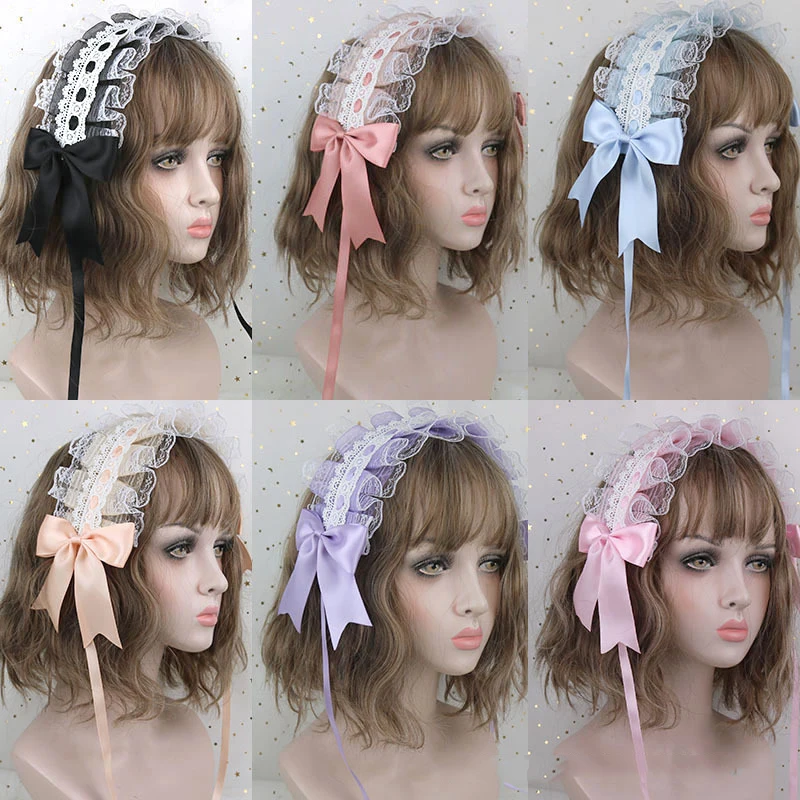 Lovely Sweet Hair Hoop Anime Maid Cosplay Headband Lolita Lace Flower Headwear Hair Accessory Hand made For Girls Gift 2021
Lovely Sweet Hair Hoop Anime Maid Cosplay Headband Lolita Lace Flower Headwear Hair Accessory Hand made For Girls Gift 2021