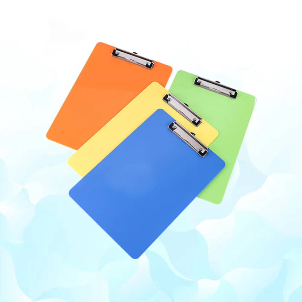 4pcs Colorful Writing Pad A4 Board Folder Clip Board Clipboards for Officer (Random Color)
4pcs Colorful Writing Pad A4 Board Folder Clip Board Clipboards for Officer (Random Color)