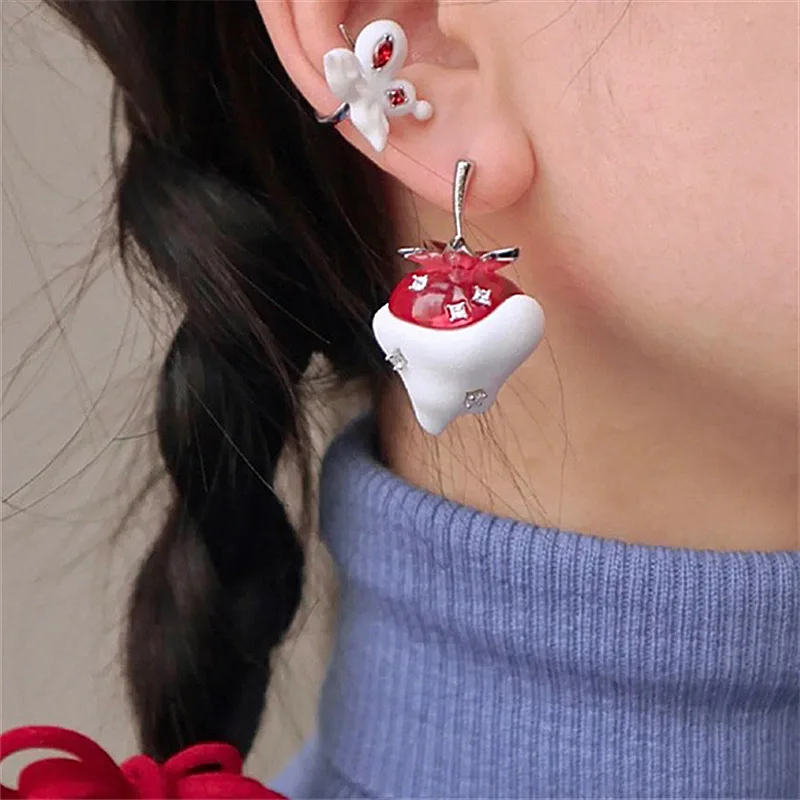 Fashion Cute Women Kawaii Cream Strawberry Fruit Ear Studs 925 Silver Needle Imitation Crystal Small Fresh Earrings Jewelry Gift
Fashion Cute Women Kawaii Cream Strawberry Fruit Ear Studs 925 Silver Needle Imitation Crystal Small Fresh Earrings Jewelry Gift