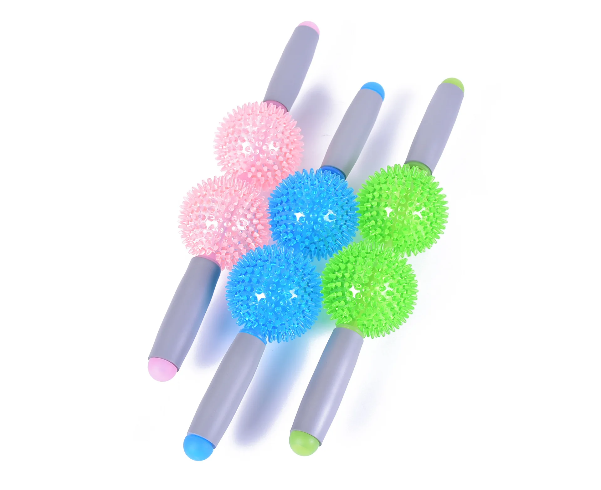 Gym Muscle Massage Roller Yoga Stick Body Massage Relax Tool Muscle Roller Sticks with 2/3 Point Spiky Ball
Gym Muscle Massage Roller Yoga Stick Body Massage Relax Tool Muscle Roller Sticks with 2/3 Point Spiky Ball