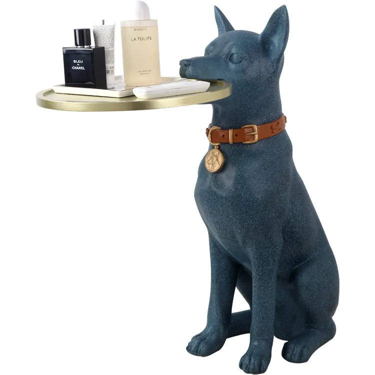 Creative Large Floor Decor Statues Modern Side Table Resin Dog Sculptur Holding Tray
Creative Large Floor Decor Statues Modern Side Table Resin Dog Sculptur Holding Tray