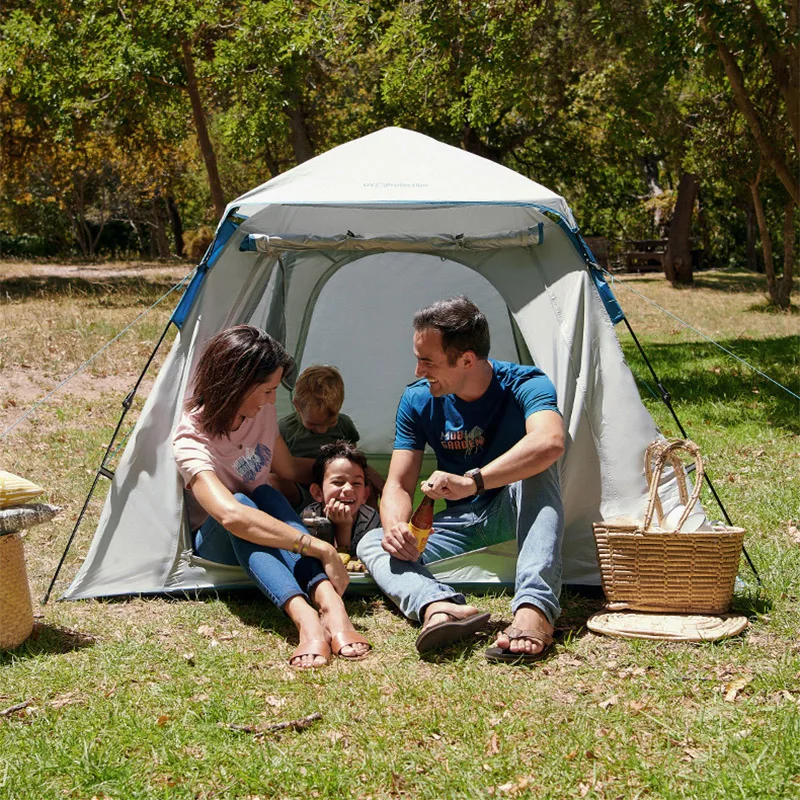 Travel Tent Double Layer Park Tent Outdoor Camping Thickened Automatic Quick Opening Sunscreen Portable Foldable Automatic Tent
Travel Tent Double Layer Park Tent Outdoor Camping Thickened Automatic Quick Opening Sunscreen Portable Foldable Automatic Tent
