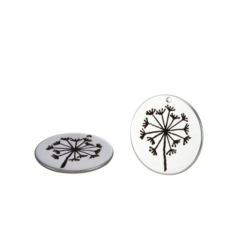 Stainless Steel Dandelion Pattern Charm Jewelry Making Accessories Necklace Making Mirror Polished Rose Sliver Color 10pcs
Stainless Steel Dandelion Pattern Charm Jewelry Making Accessories Necklace Making Mirror Polished Rose Sliver Color 10pcs