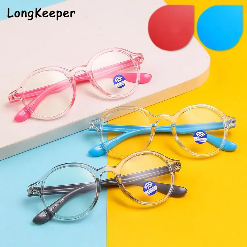 Round Blue Light Blocking Glasses for Kids TR90 Optical Lens Glasses Frame Girls Boys Pink Gaming Children Safety Eyewear UV400
Round Blue Light Blocking Glasses for Kids TR90 Optical Lens Glasses Frame Girls Boys Pink Gaming Children Safety Eyewear UV400