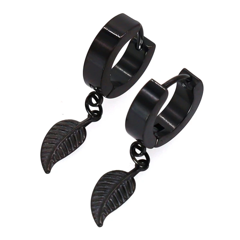 Hip Hop Leaf Dangle Huggie Hoop Earrings Women Men Stainless Steel Ear Piercing Jewelry Drop Earrings
Hip Hop Leaf Dangle Huggie Hoop Earrings Women Men Stainless Steel Ear Piercing Jewelry Drop Earrings