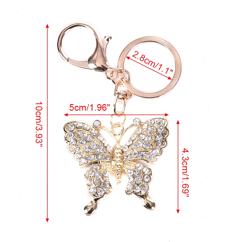 1pcs Beautiful Butterfly Keychain Rhinestone Glittering Alloy Key Chain For Women Girl Car Bag Accessories Fashion Key Ring
1pcs Beautiful Butterfly Keychain Rhinestone Glittering Alloy Key Chain For Women Girl Car Bag Accessories Fashion Key Ring