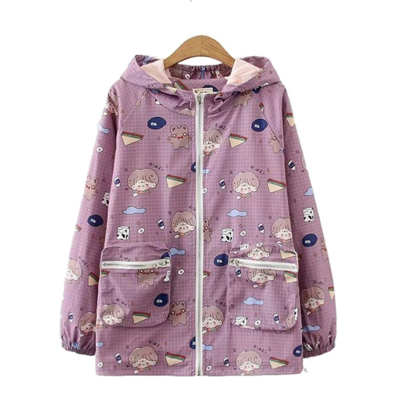 Cartoon Bear Print Hooded Women Jackets 2021 Autumn Zipper Long Sleeve Casual Jacket Sweet Style Ladies Harakuju Pocket Outwears
Cartoon Bear Print Hooded Women Jackets 2021 Autumn Zipper Long Sleeve Casual Jacket Sweet Style Ladies Harakuju Pocket Outwears