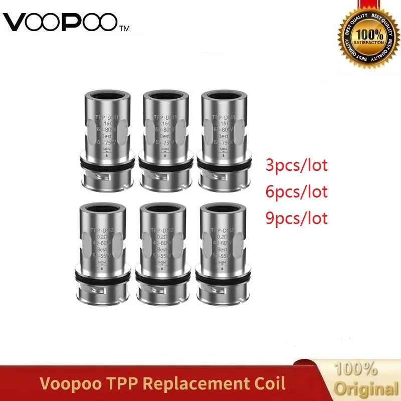 3/6/9pcs Original Voopoo TPP Coil TPP-DM1 Coil TPP-DM2 Core 0.2ohm Head TPP DM1 DM2 for Drag 3 Drag X Plus Pod Vape Kit
3/6/9pcs Original Voopoo TPP Coil TPP-DM1 Coil TPP-DM2 Core 0.2ohm Head TPP DM1 DM2 for Drag 3 Drag X Plus Pod Vape Kit