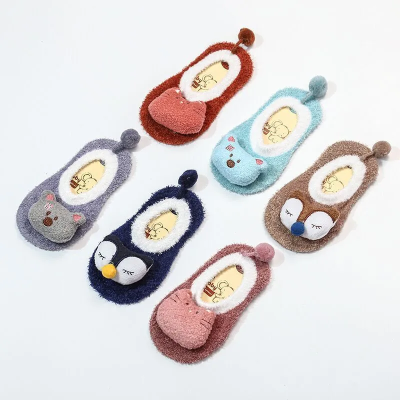 1 Pair Baby Non-slip Floor Socks Newborn Toddler Indoor Socks For 0 To 5 Years Old Children Cute Plush Animal Socks Shoes
1 Pair Baby Non-slip Floor Socks Newborn Toddler Indoor Socks For 0 To 5 Years Old Children Cute Plush Animal Socks Shoes