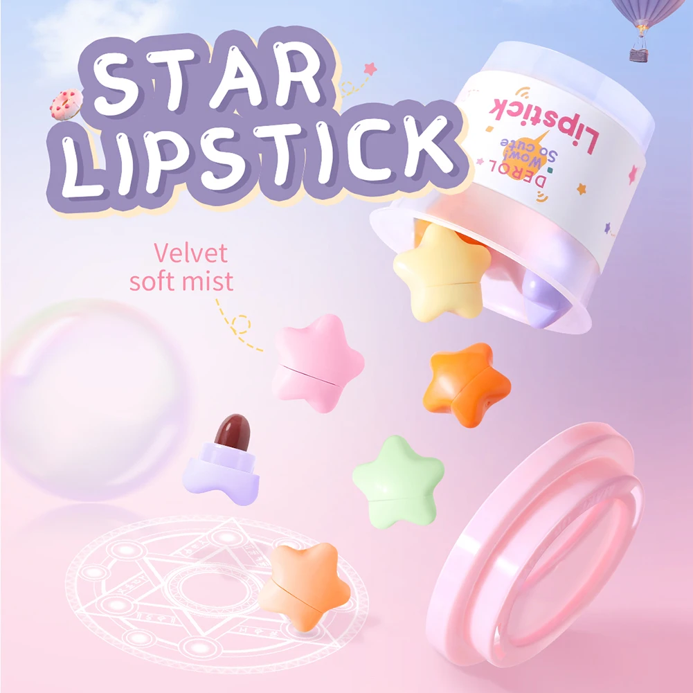 6Pcs Mini Capsule Lipstick Set Star Lip Stick Matte Velvet Waterproof Lasting Lip Tint Shining Lip Glaze Makeup Cosmetics
6Pcs Mini Capsule Lipstick Set Star Lip Stick Matte Velvet Waterproof Lasting Lip Tint Shining Lip Glaze Makeup Cosmetics