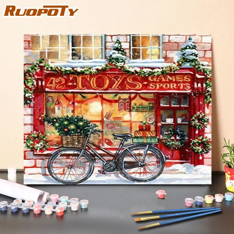 RUOPOTY Coloring By Numbers Red windows Painting Set Acrylic Paints 50*70 Boards By Numbers picture home decor gift
RUOPOTY Coloring By Numbers Red windows Painting Set Acrylic Paints 50*70 Boards By Numbers picture home decor gift